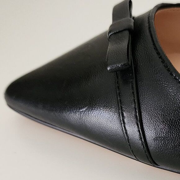 NWT Kate Spade Slingback Flat (6) Veranda, Black Leather - Picture 8 of 10